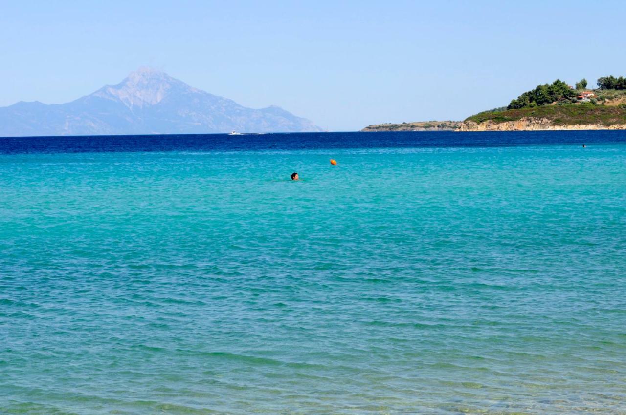 Athos View Villa By The Sea Ormos Panagias Bagian luar foto