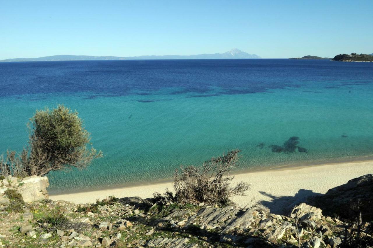 Athos View Villa By The Sea Ormos Panagias Bagian luar foto