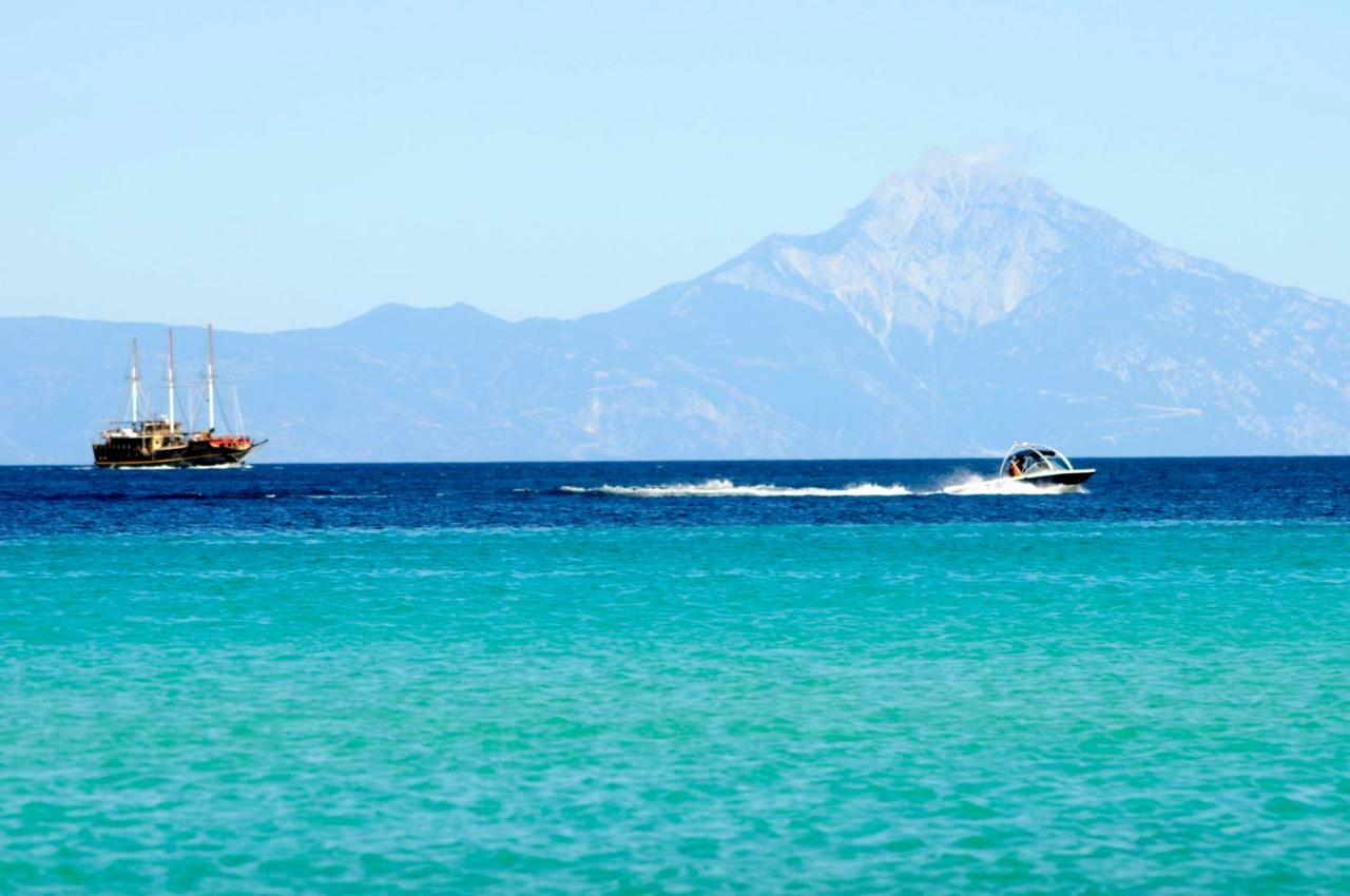 Athos View Villa By The Sea Ormos Panagias Bagian luar foto