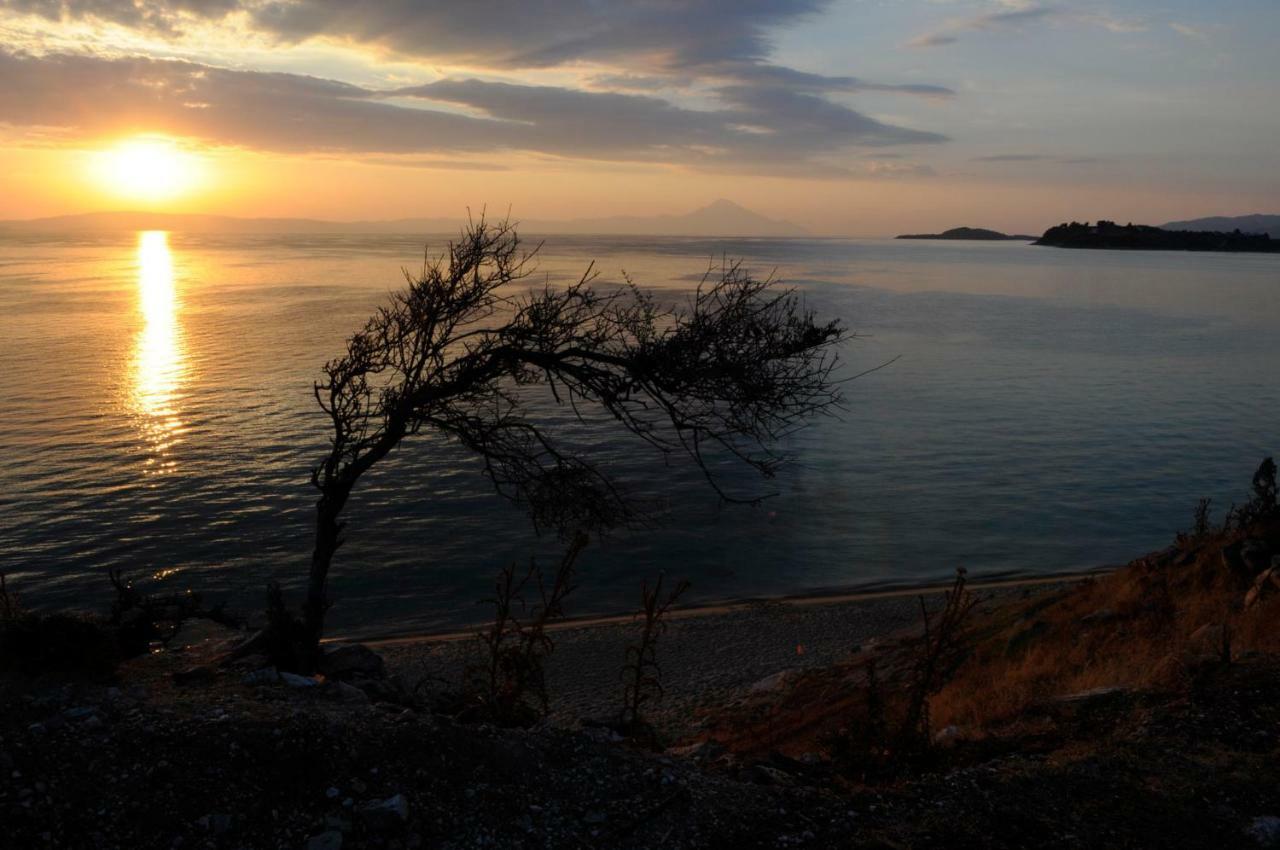 Athos View Villa By The Sea Ormos Panagias Bagian luar foto