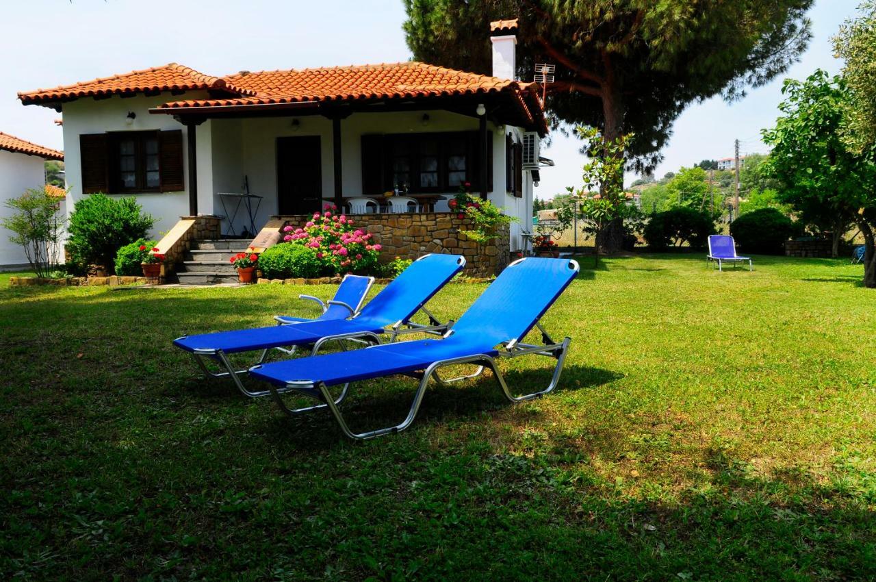 Athos View Villa By The Sea Ormos Panagias Bagian luar foto