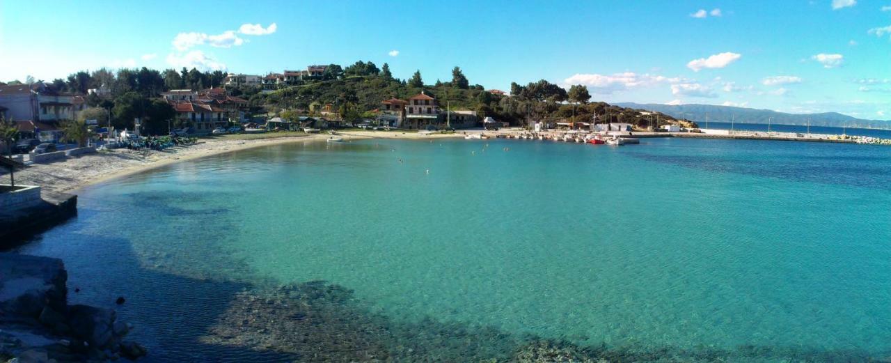 Athos View Villa By The Sea Ormos Panagias Bagian luar foto