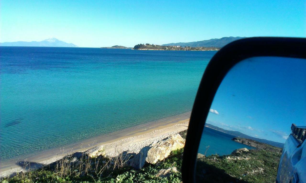 Athos View Villa By The Sea Ormos Panagias Bagian luar foto