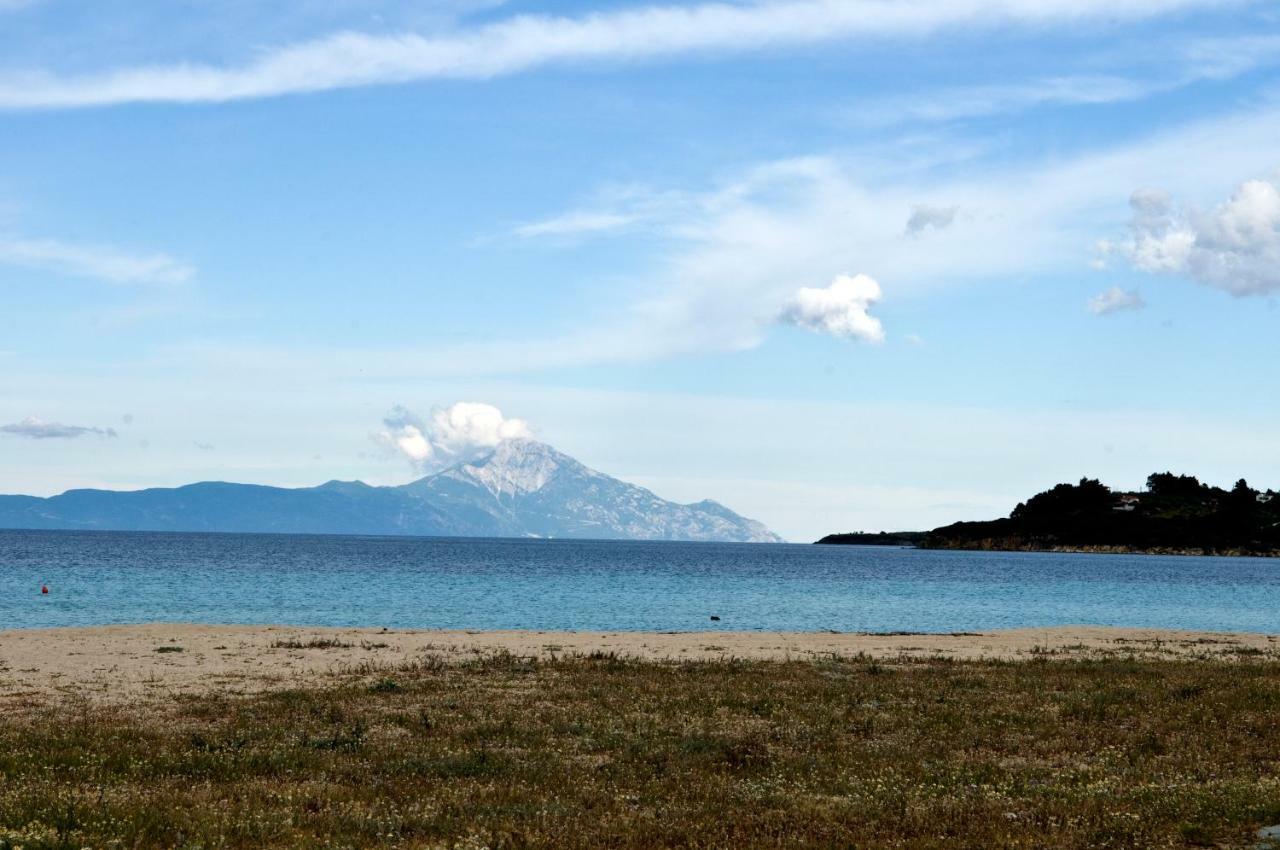 Athos View Villa By The Sea Ormos Panagias Bagian luar foto
