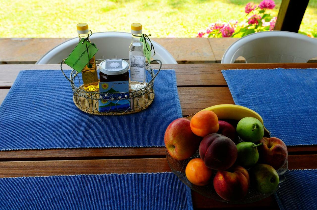 Athos View Villa By The Sea Ormos Panagias Bagian luar foto